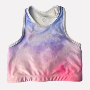 Goldsheep Ombré Clouds Kids Crop Sports Top XL